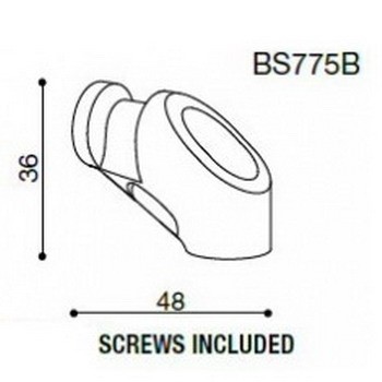 Závitová redukce BS775B pro zpětná zrcátka RIZOMA do kapotáže pro skútr YAMAHA T-MAX, černý